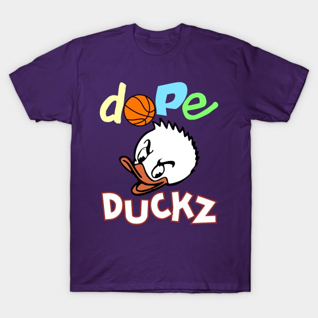 The Dope Duckz Basketball Squad Warmup Jersey T-Shirt by WavyDopeness